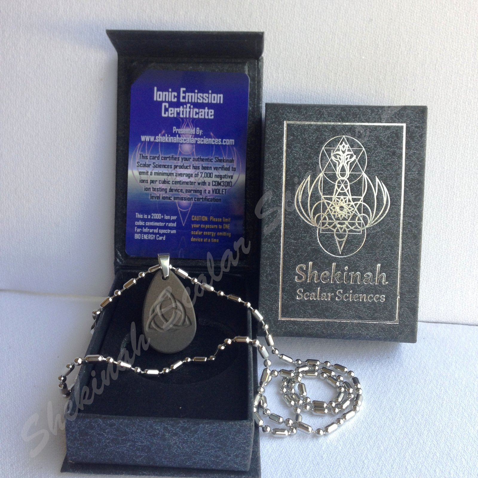 Triquetra / Trinity Energy Pendant - 7448 Ions/Cm3 - Image 3