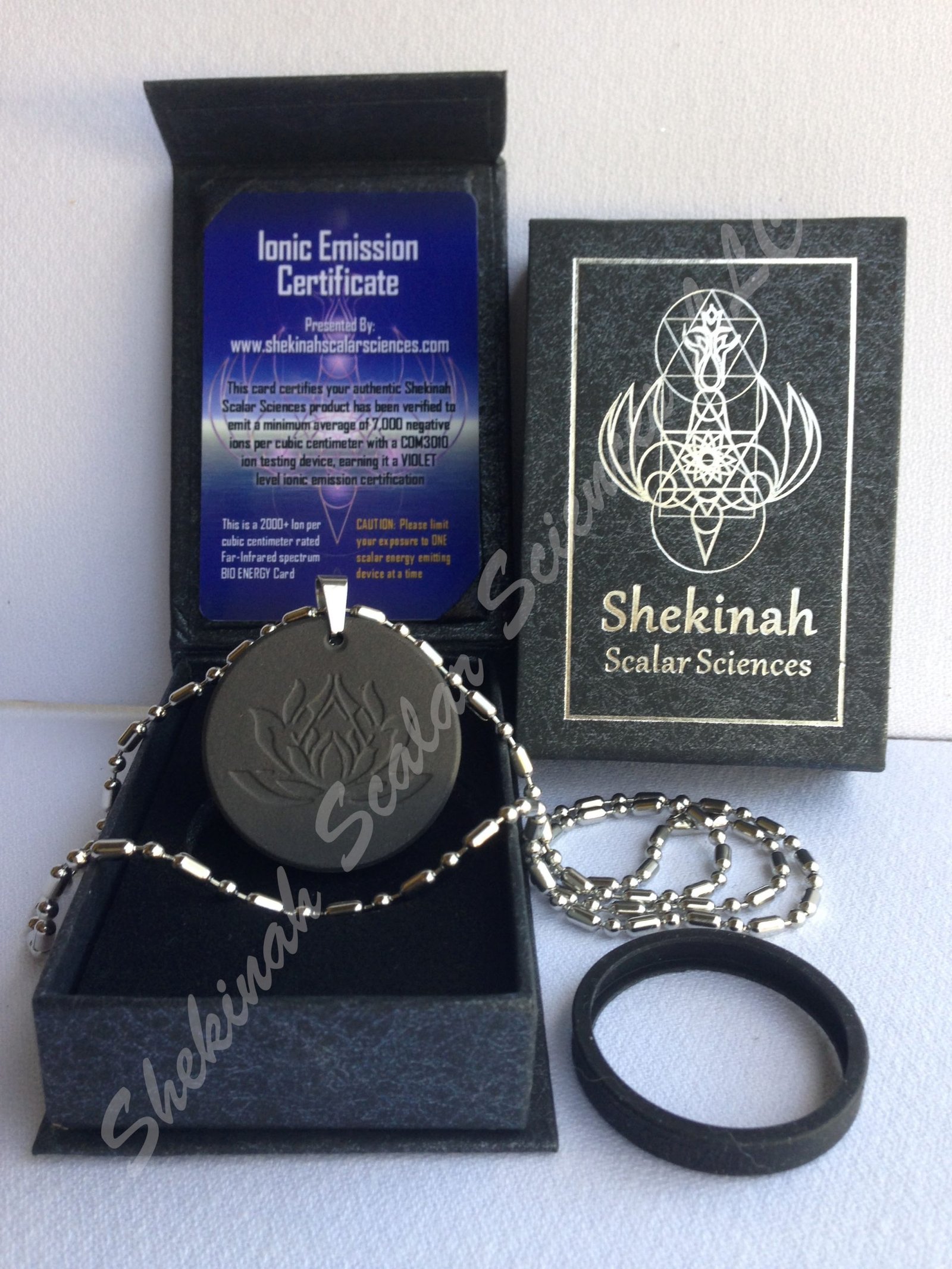 Lotus Flower Energy Pendant - 7196 Ions/Cm3 - Image 4