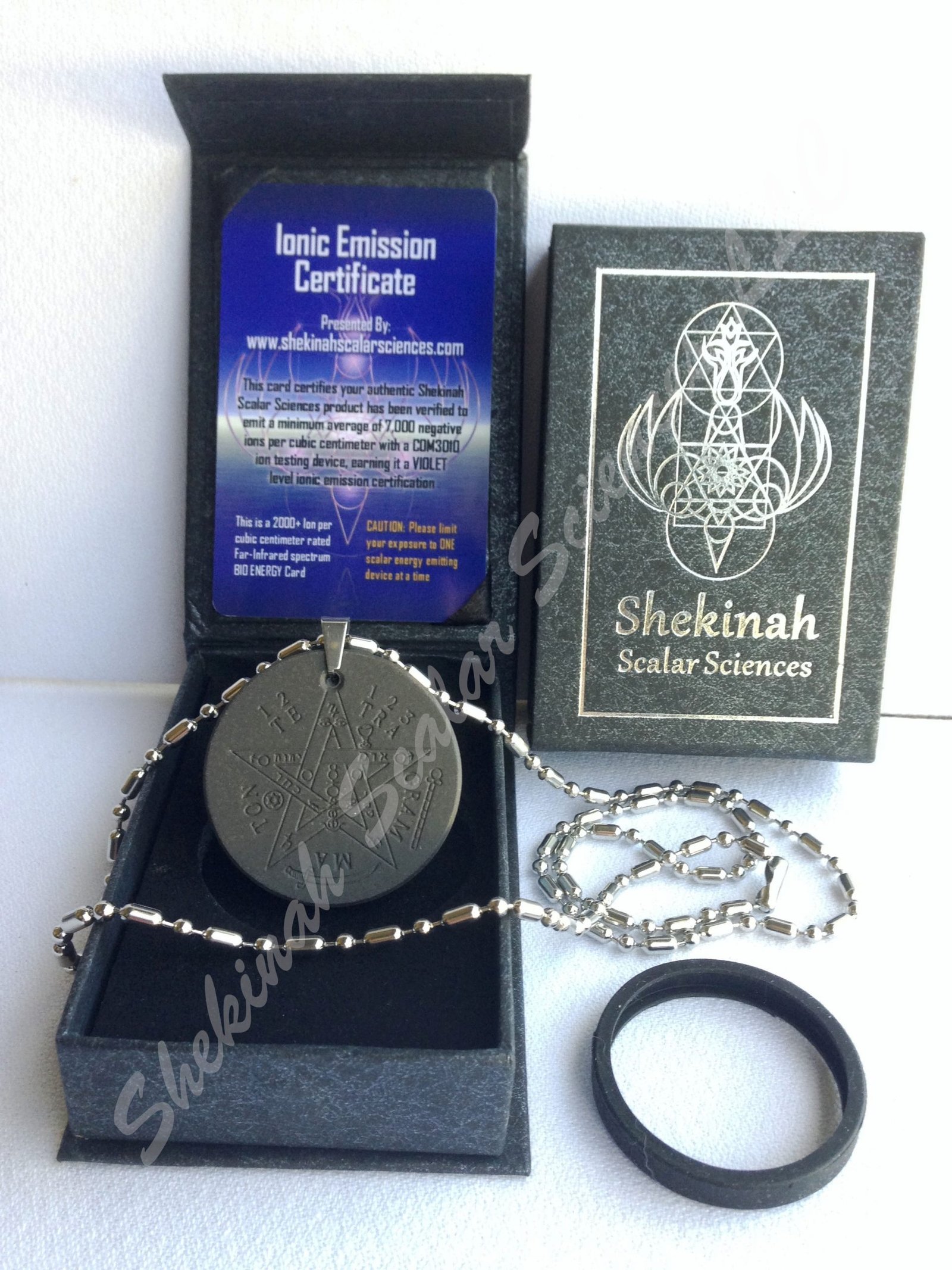 Tetragrammaton / Pentagram Energy Pendant - 7295 Ions/Cm3 - Image 4